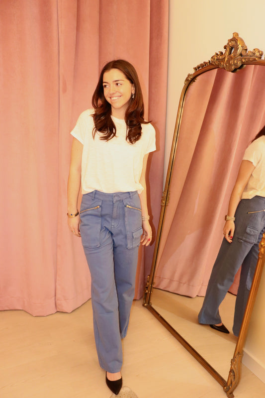Ena Pelly Monica Denim Cargo Pant