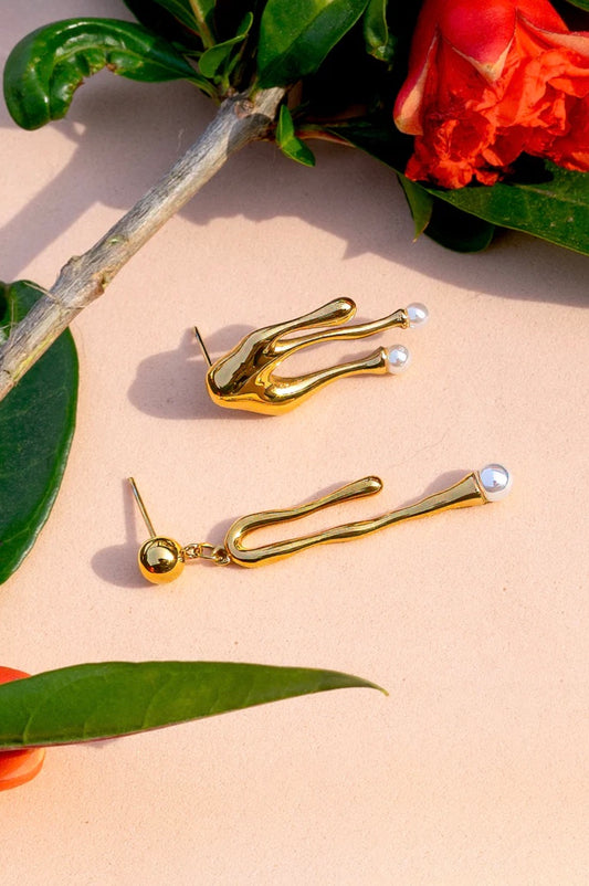 Peter + June Valley Pearl Studs