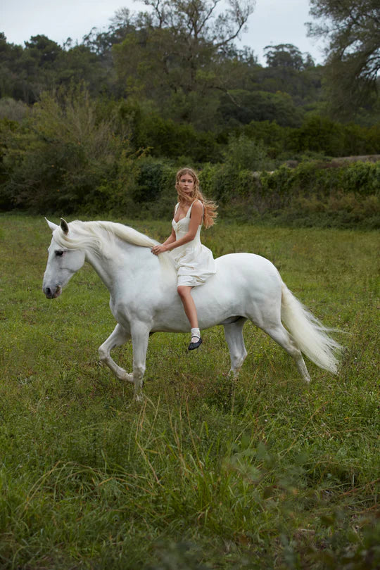 For Love & Lemons Billie Pointelle Midi Dress