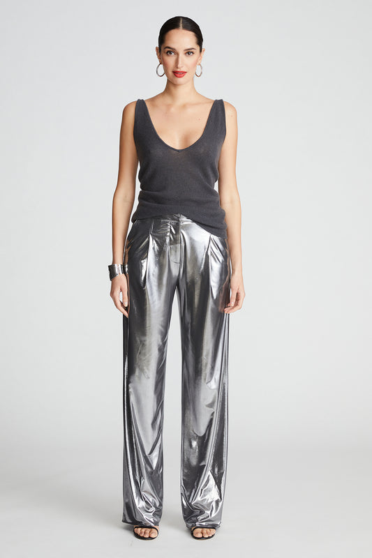 Halston JEss Trousers in Foil Jersey