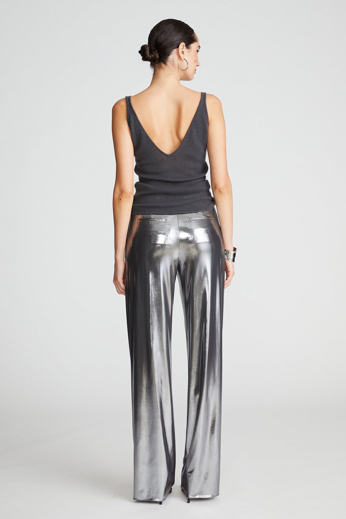 Halston JEss Trousers in Foil Jersey