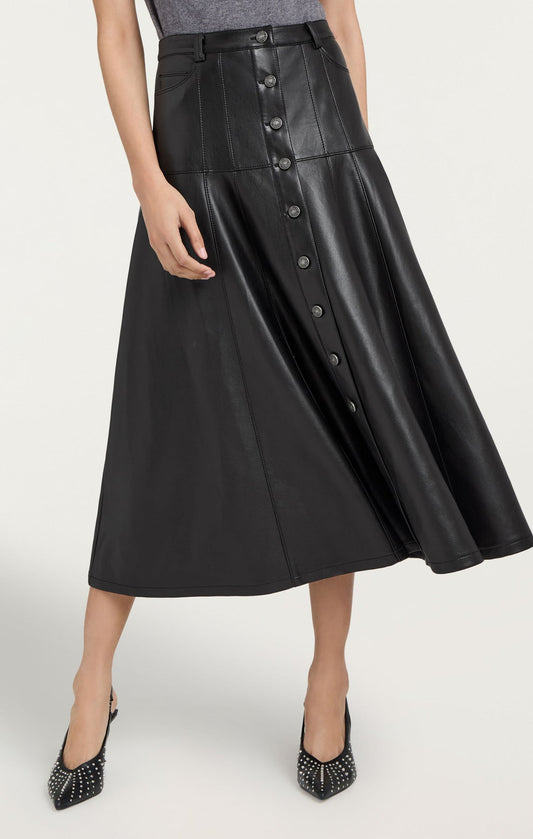 Cinq a Sept Vegan Leather Veena Skirt