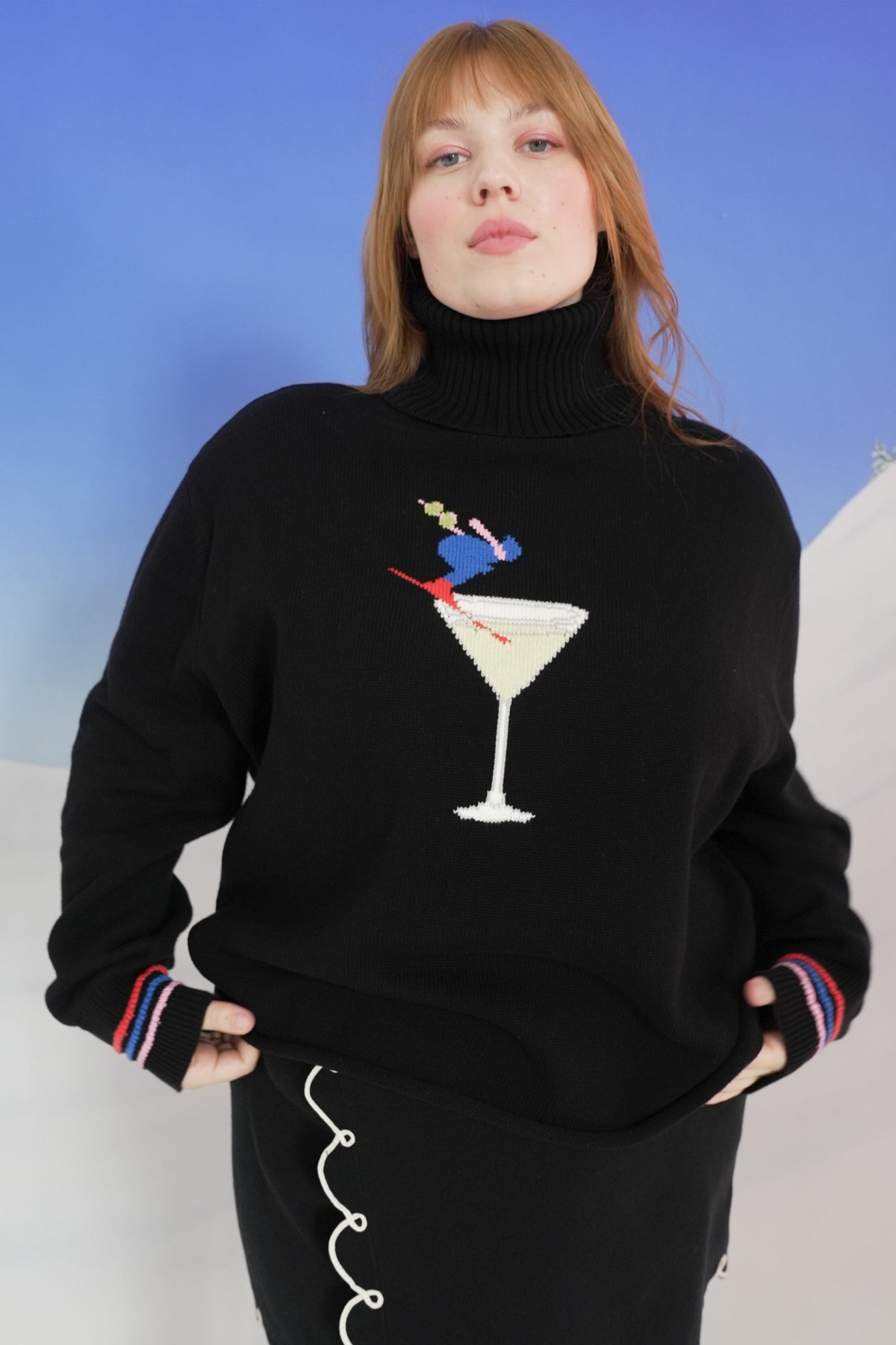 Rachel Antonoff Apres Ski Martini Turtleneck Sweater