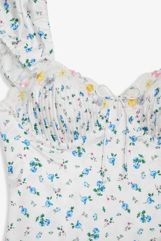 For Love & Lemons Paloma Midi Slip Dress