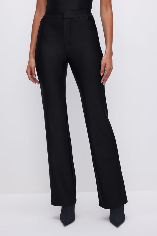 Good American COMPRESSION SHINE BOOTCUT TROUSER