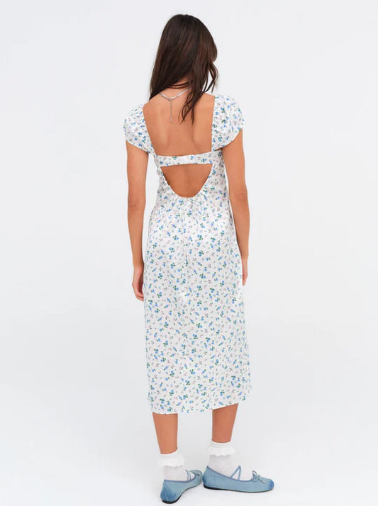 For Love & Lemons Paloma Midi Slip Dress