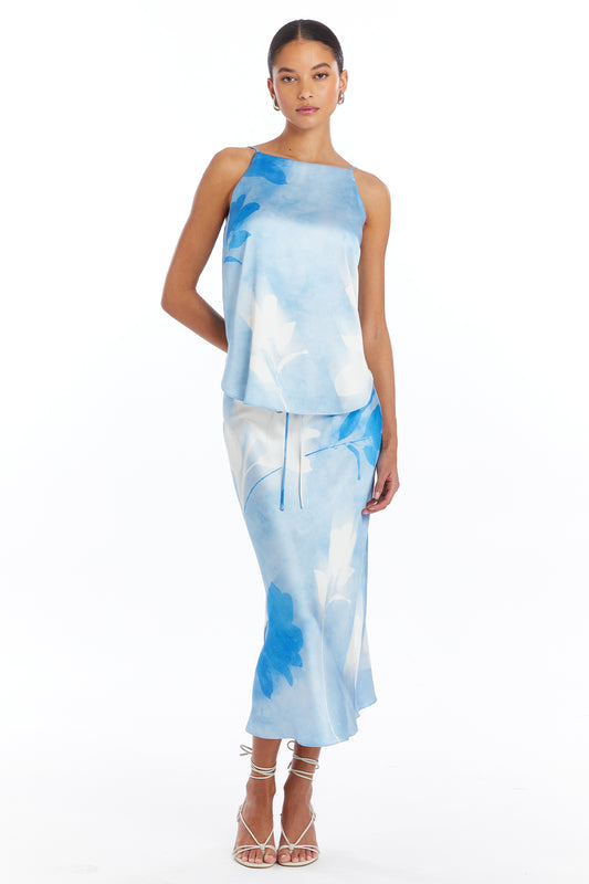 Amanda Uprichard Espy Skirt in Frost Rose