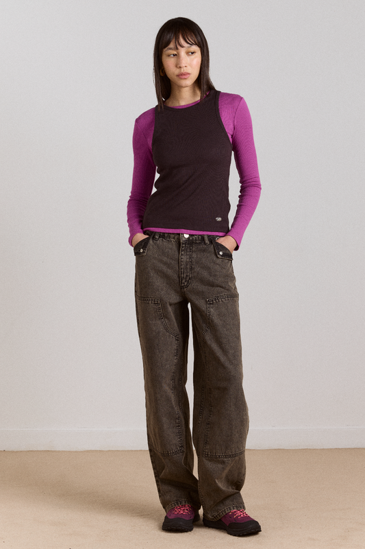 Damson Madder Dempsie Jean - Ginger Wash