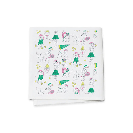 Tennis Dogs Cocktail Napkins (set of 4)