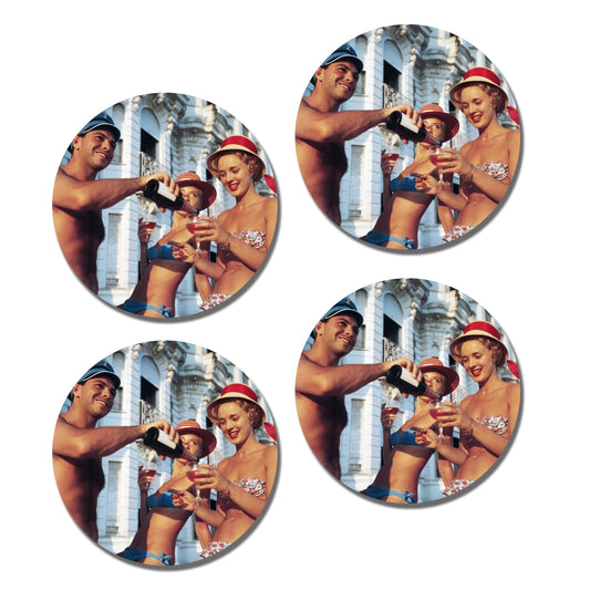 Champagne All Around Coasters (set of 4)