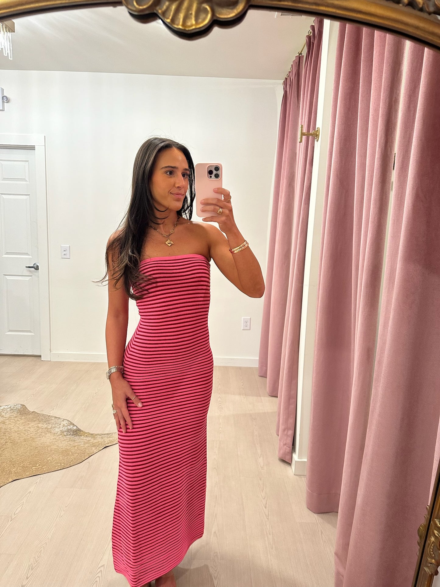 The Wolf Gang Sunmor Knit Maxi Dress - Candy