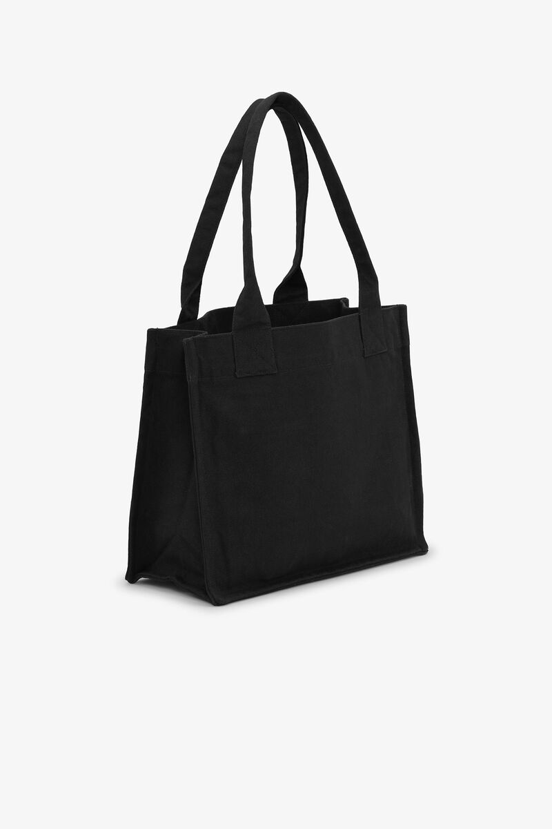 Ganni Black Banana Large Tote