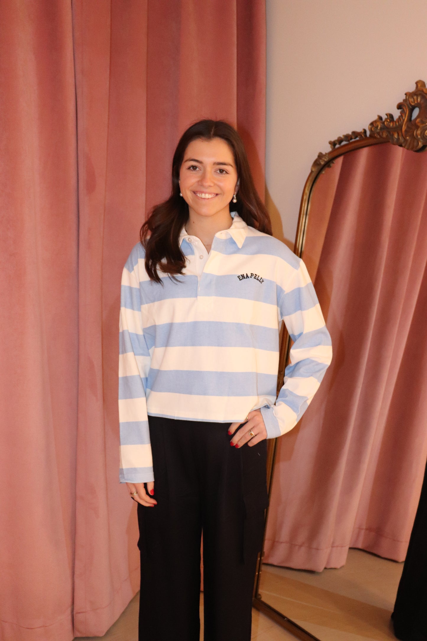 Ena Pelly Penelope Cropped Polo