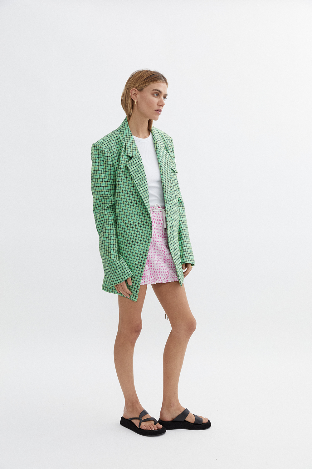 BLANCA Samantha Blazer in Fern