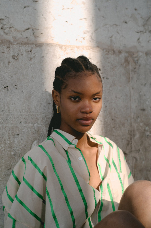 BLANCA Fleur Shirt in Green