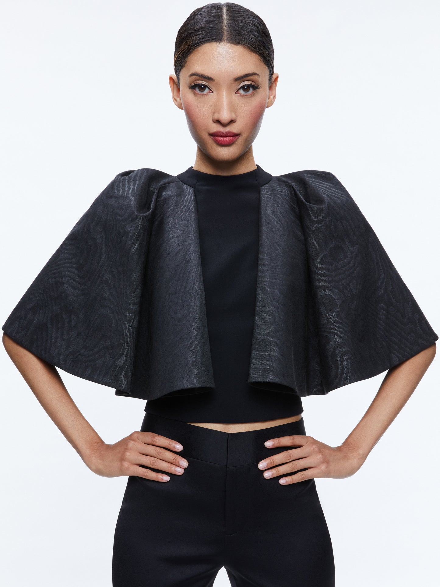 ALice & Olivia Sergio Cape Sleeve Top