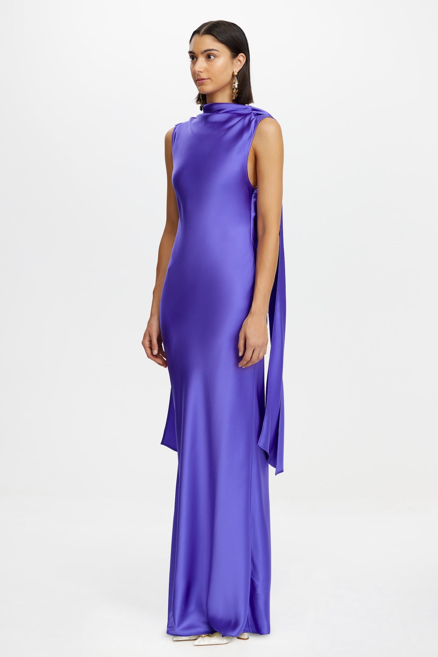 Acler Fleeden Maxi Dress - Purple