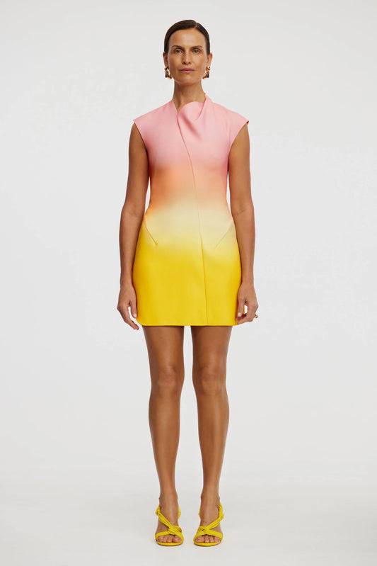 Acler Warfield Mini Dress - Rising Sun Ombré