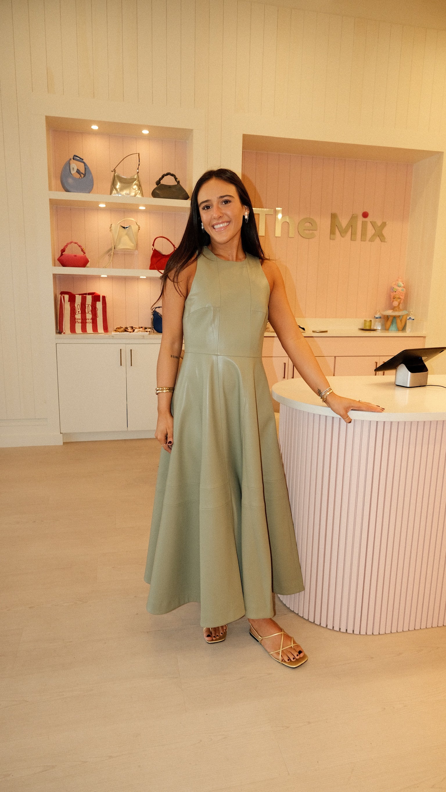 ALEXIS England Dress SAGE, L ALEXIS England Dress SAGE, L