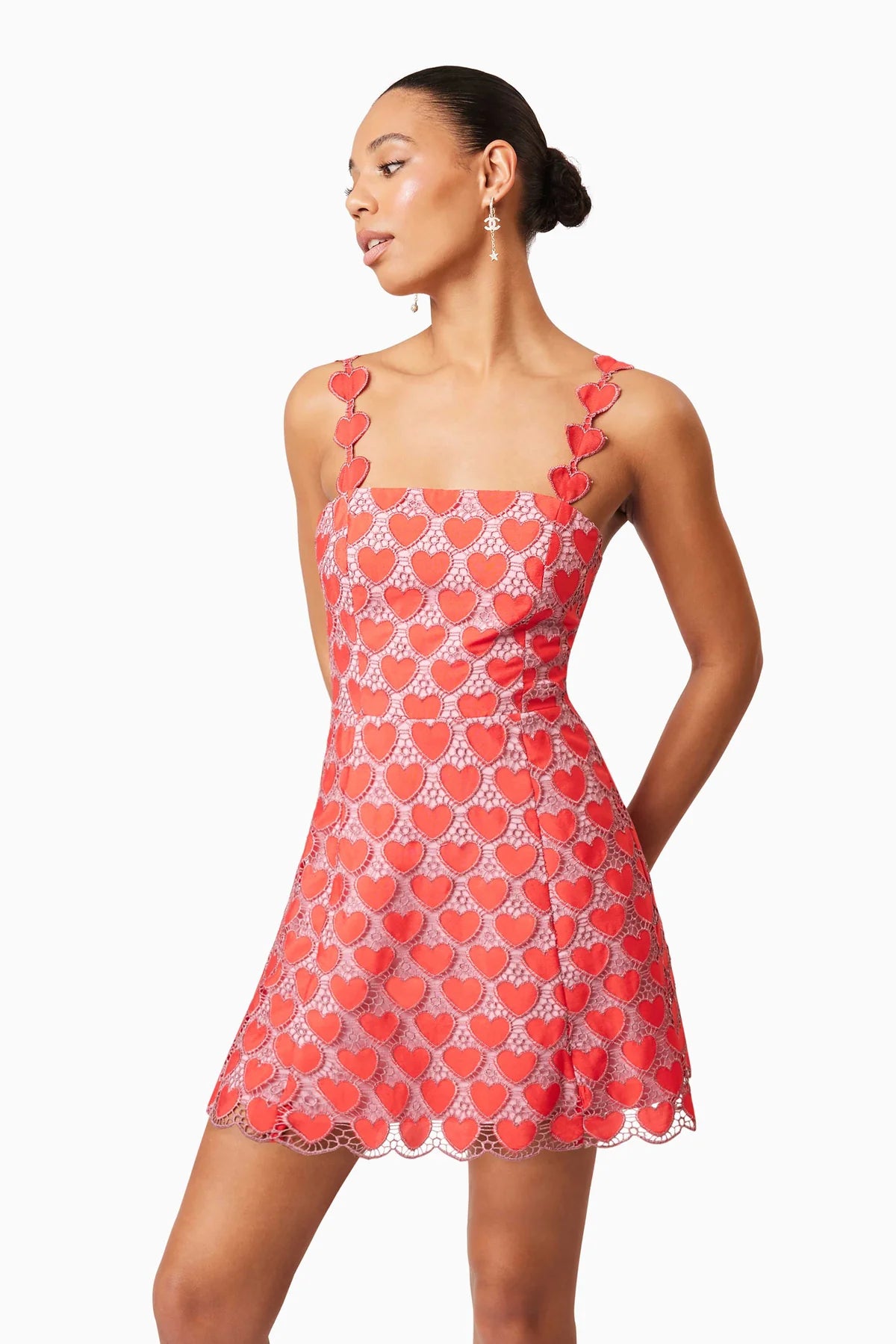 Elliatt Heartthrob Mini Dress In Red