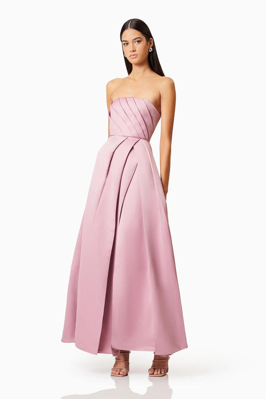Elliatt Rose Strapless Gown In Pink