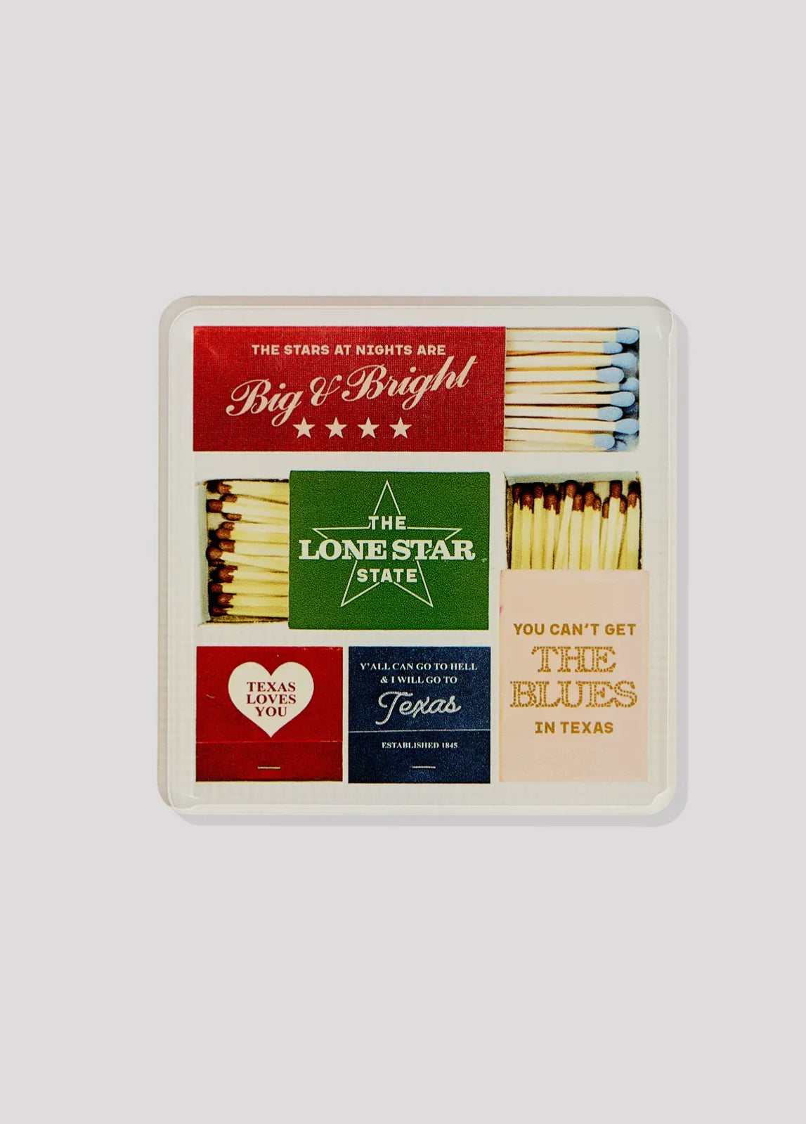 Texas Matchbook Coaster