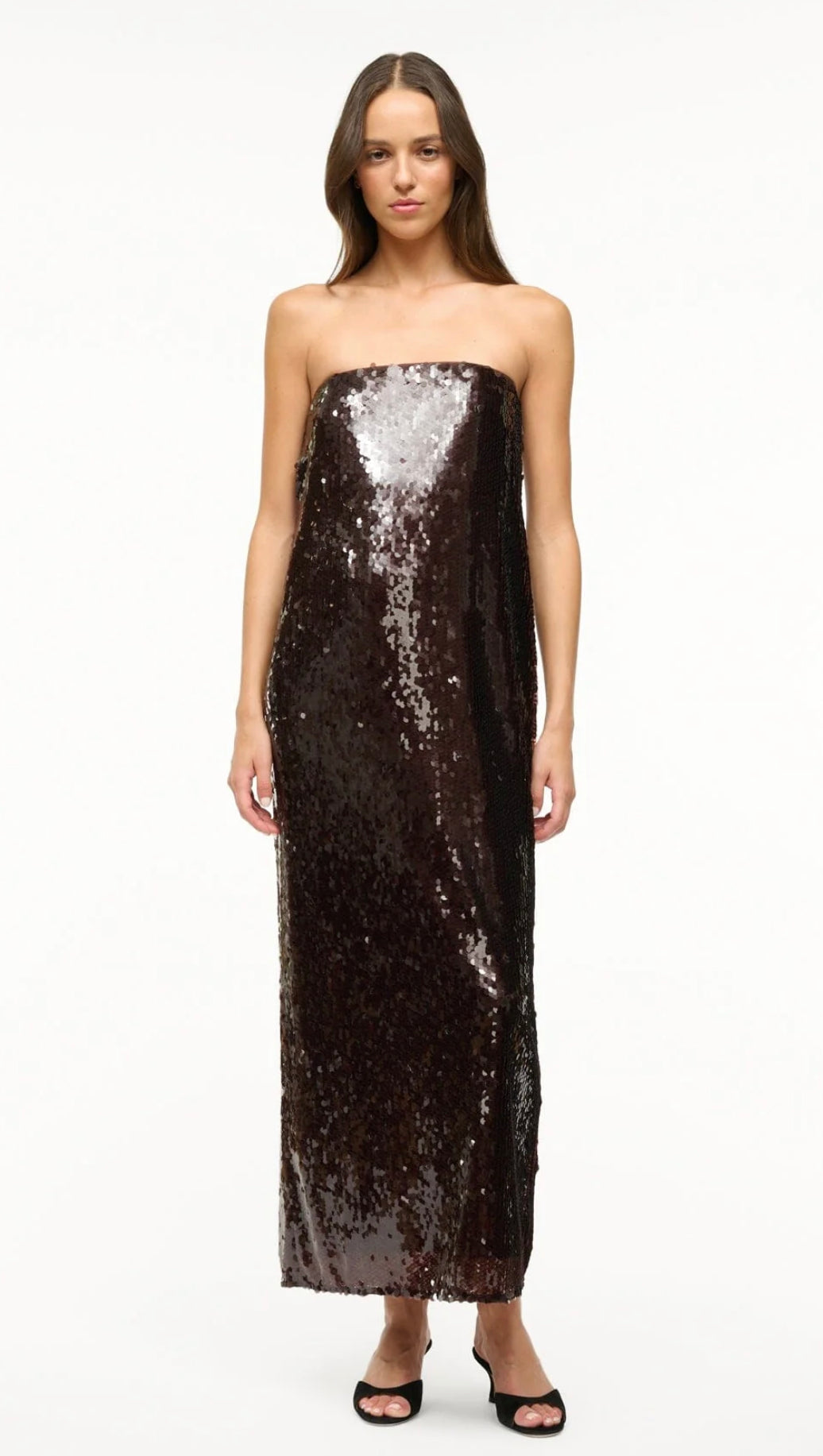 STAUD Casey Dress - Bronze