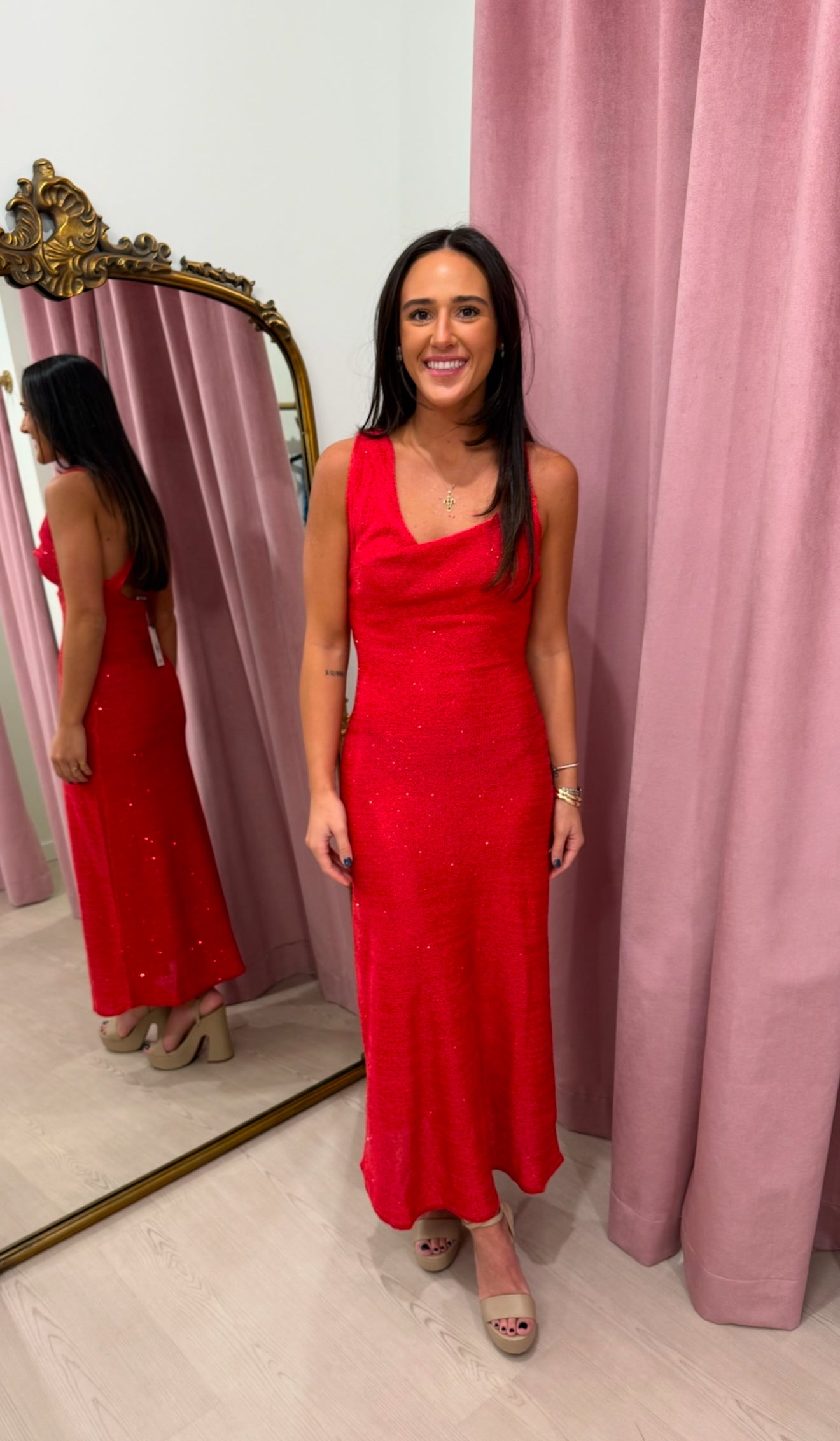 Sovere Spark Dress - Chilli