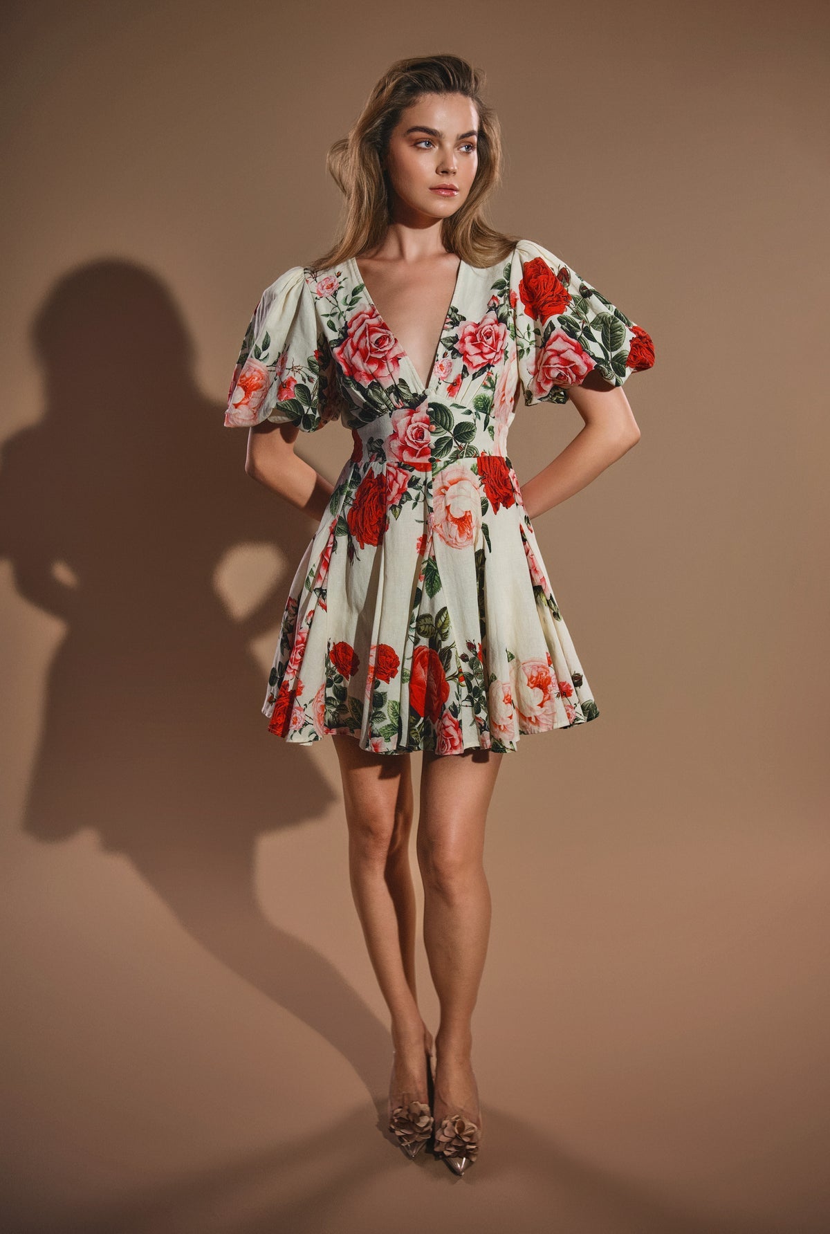 Hemant & Nandita Linen Short Dress