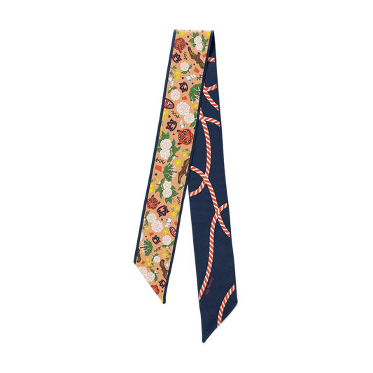 Saturday Silks Auburn Twilly Scarf