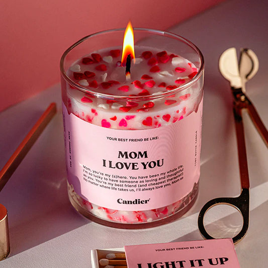 Mom, I Love You candle
