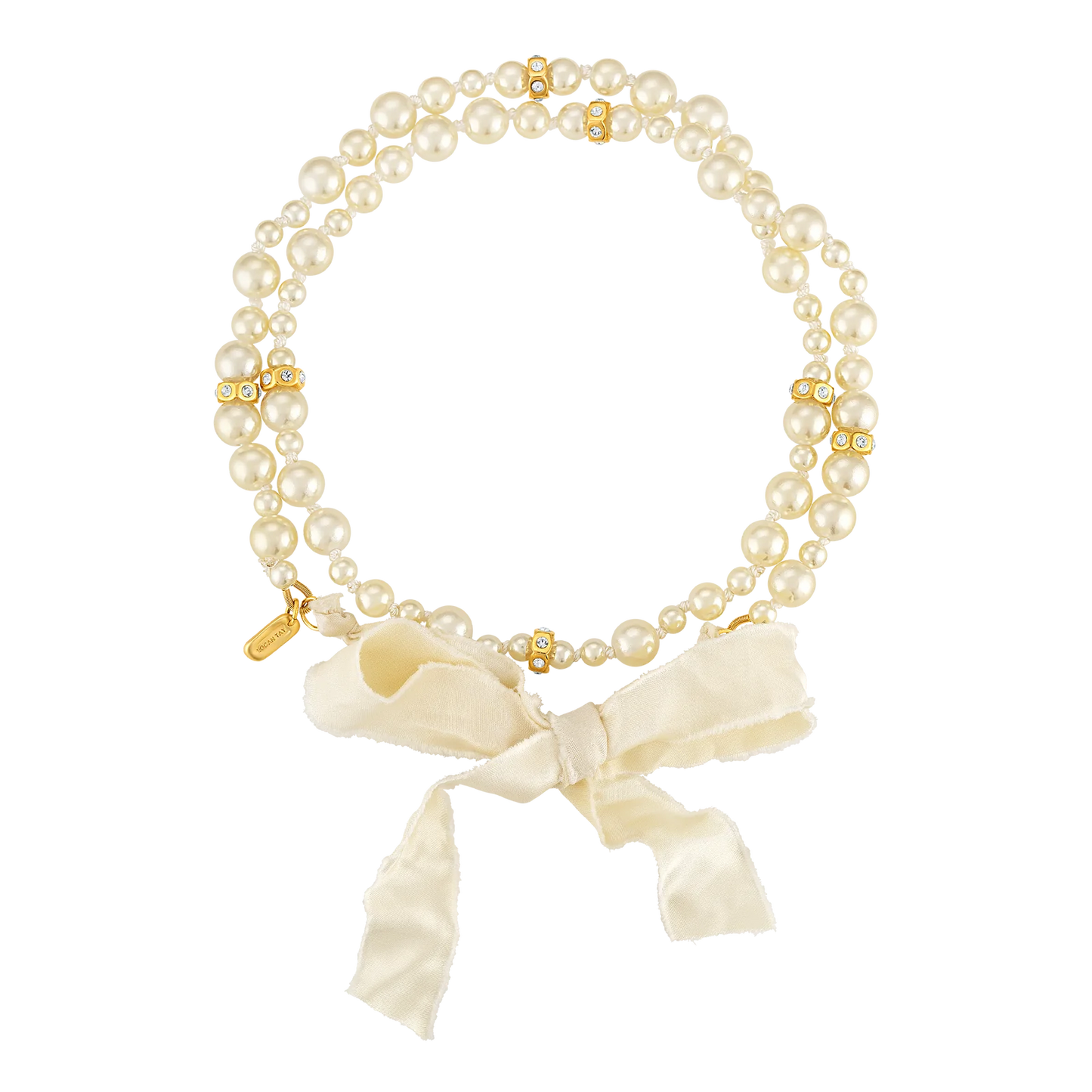 Logan Tay Ivory Pearl Bow Necklace