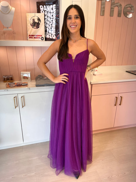 MONIQUE LHUILLIER NYLA TULLE DRESS