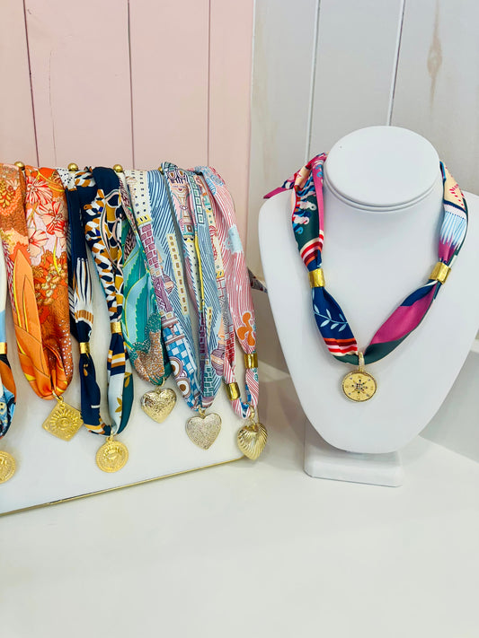 SAVVYGRACEDESIGN Scarf Necklace