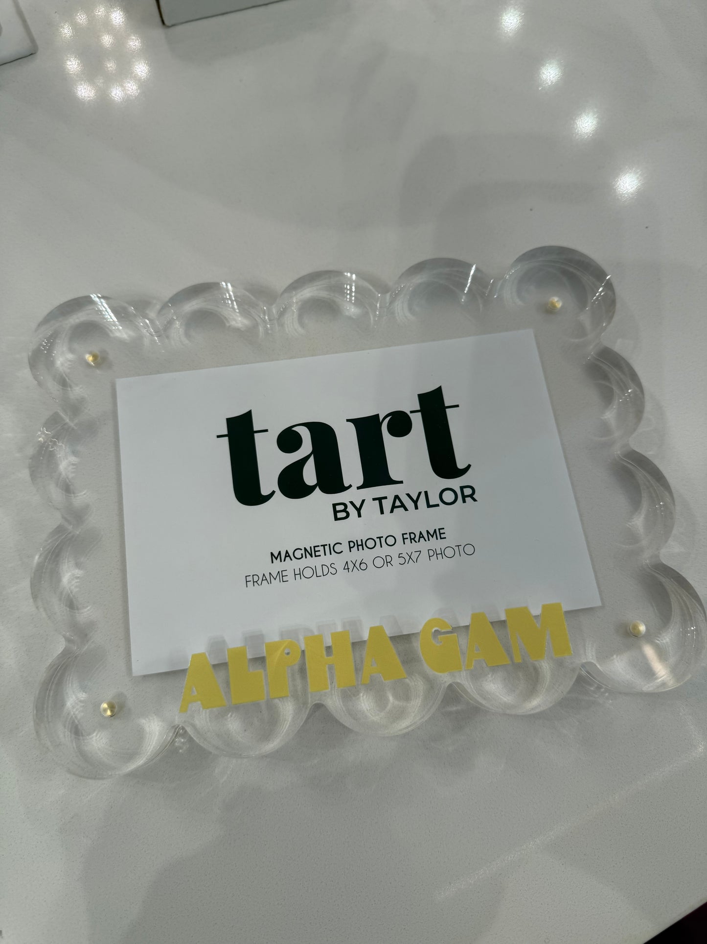 Alpha Gam Frame 4x6 or 5x7