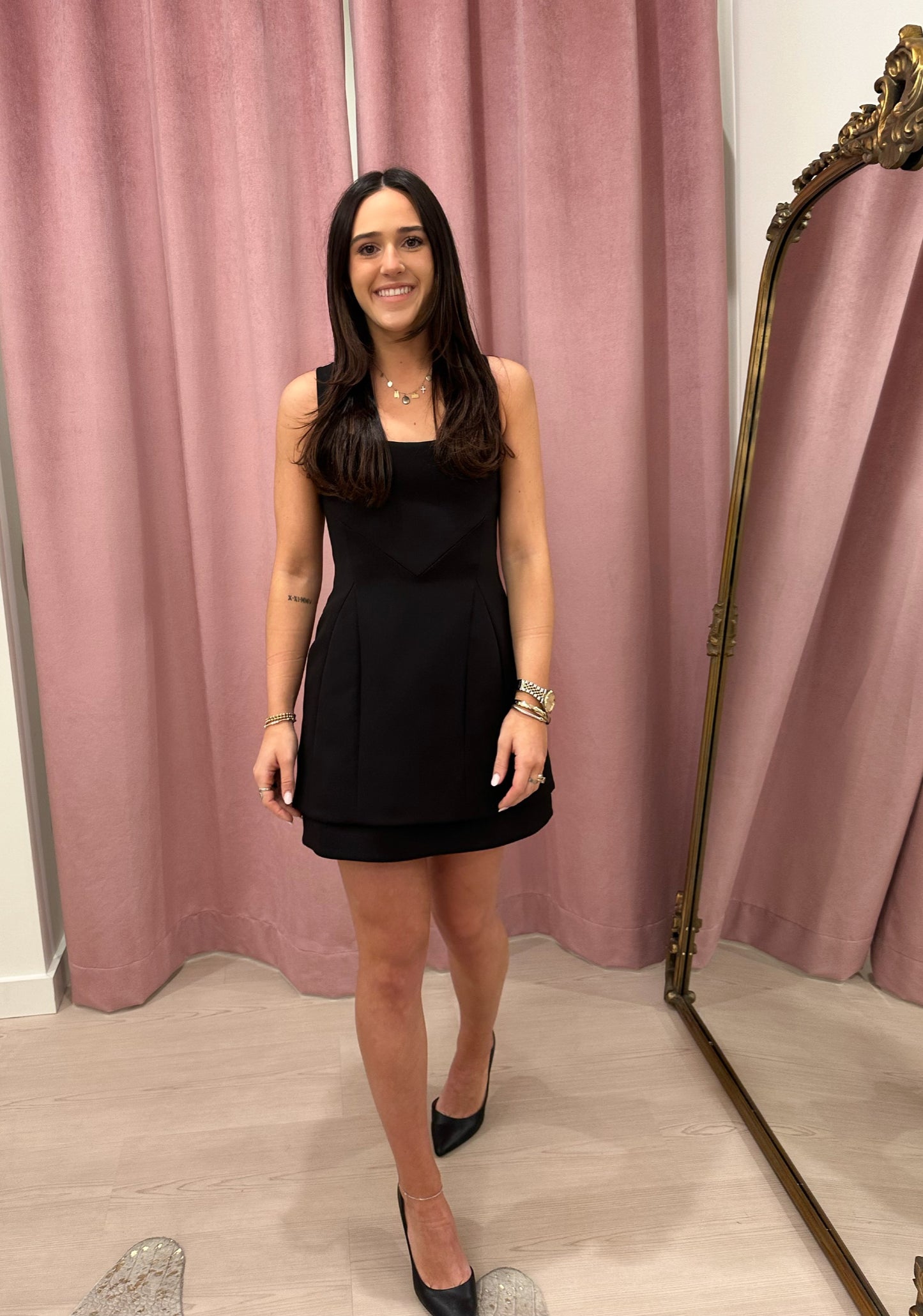 ALEXIS GINEVA BLACK DRESS