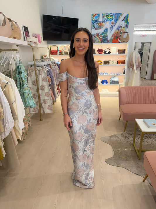 Sau Lee Jackson Brocade Gown