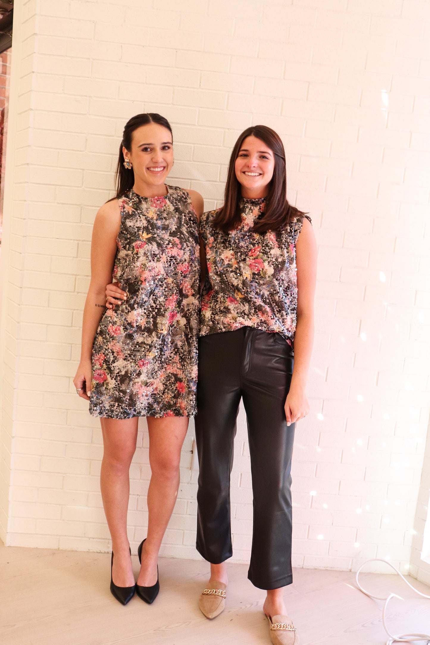 AMANDA UPRICHARD MIDDLETON TOP IN PRINTED SEQUIN