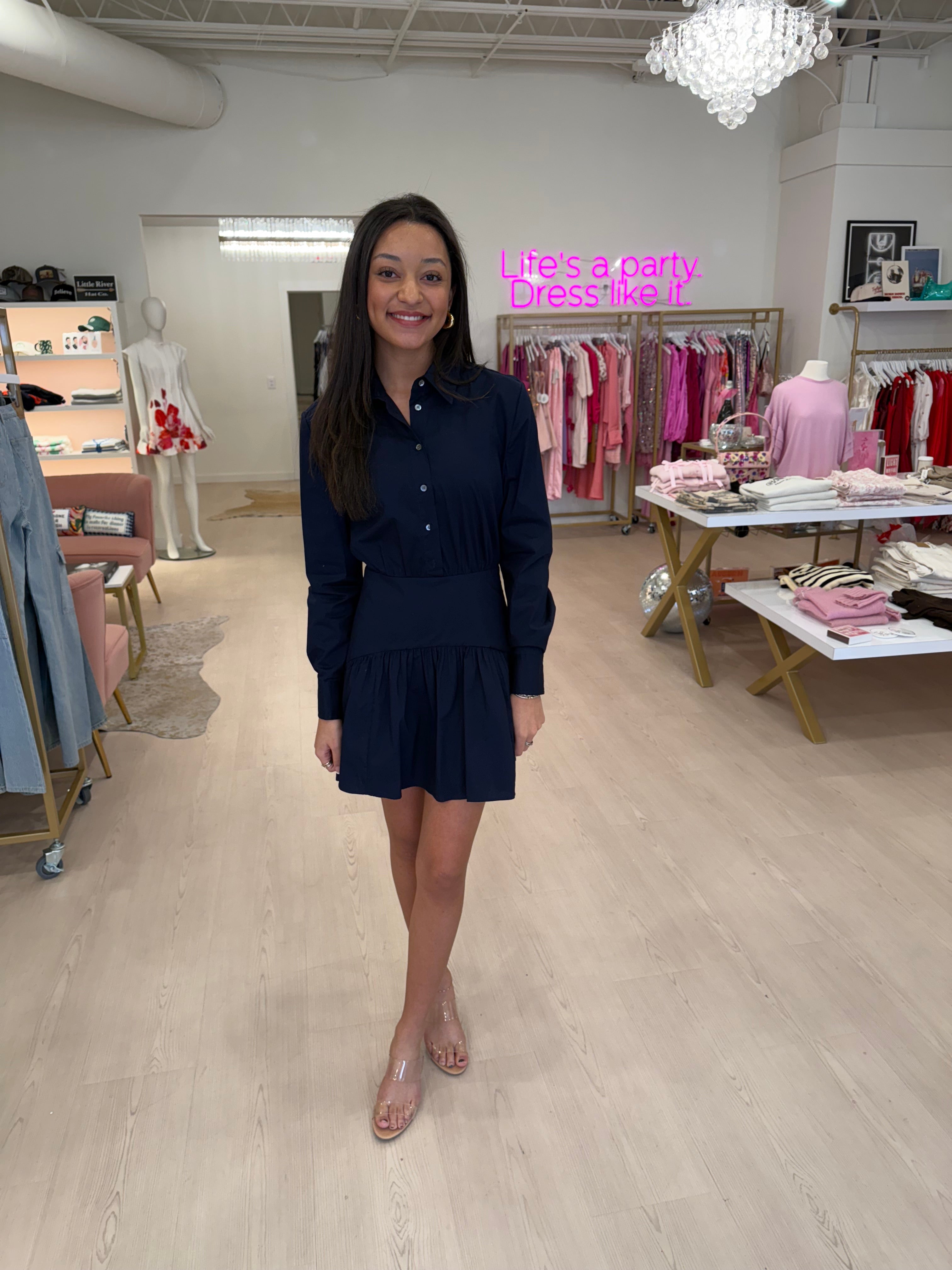 staud shirt dress Staud Rocco Mini Dress