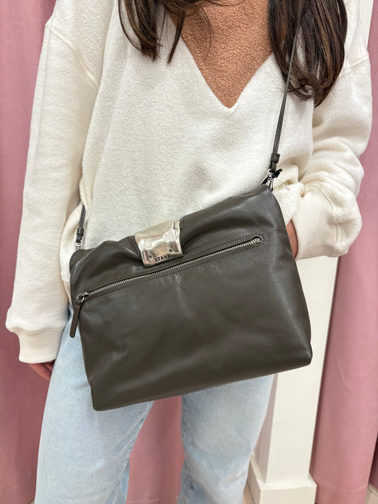 Staud Cuff Clutch in Truffle