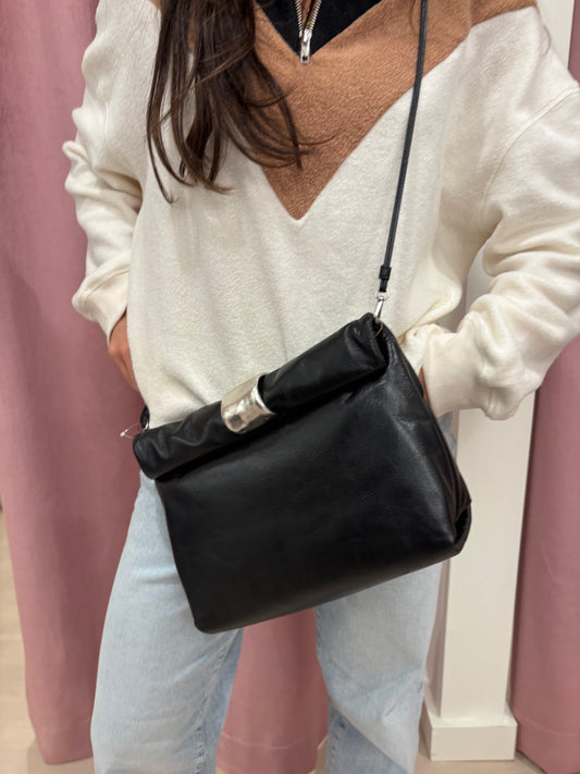 Staud Cuff Clutch in Black