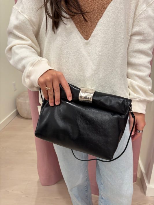 Staud Cuff Clutch in Black
