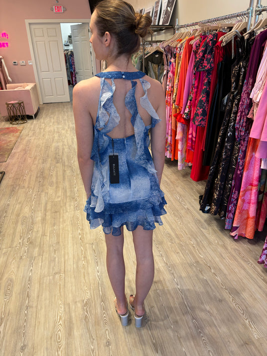 ELLIATT QUILLA MINI DRESS - BLUE