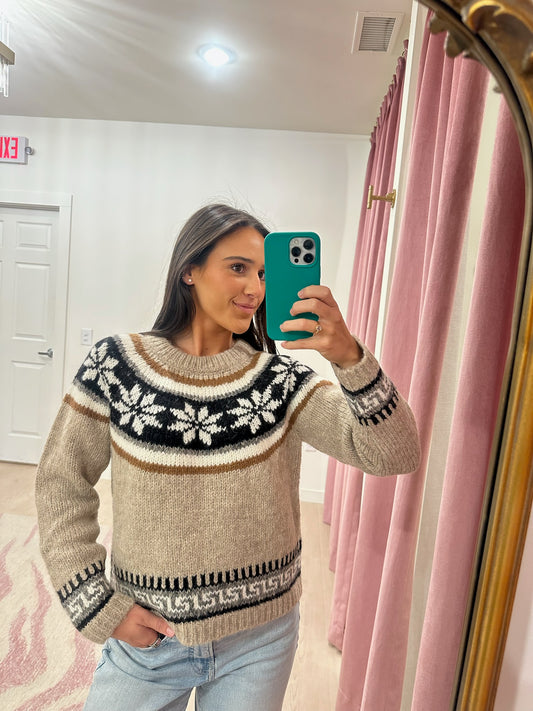 The Great The Snowflake Fairisle Pullover