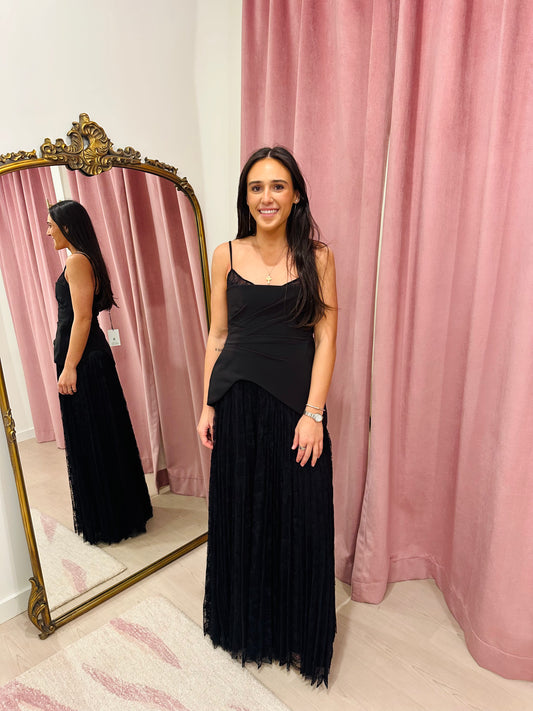 AMUR Leighton Pleated Gown