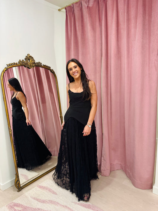 AMUR Leighton Pleated Gown