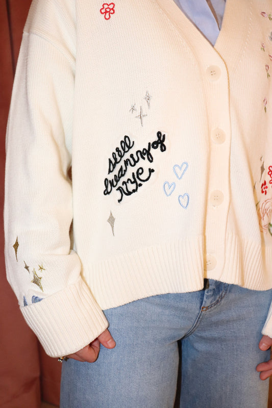 Cinq a Sept daydream doodles nyla cardigan