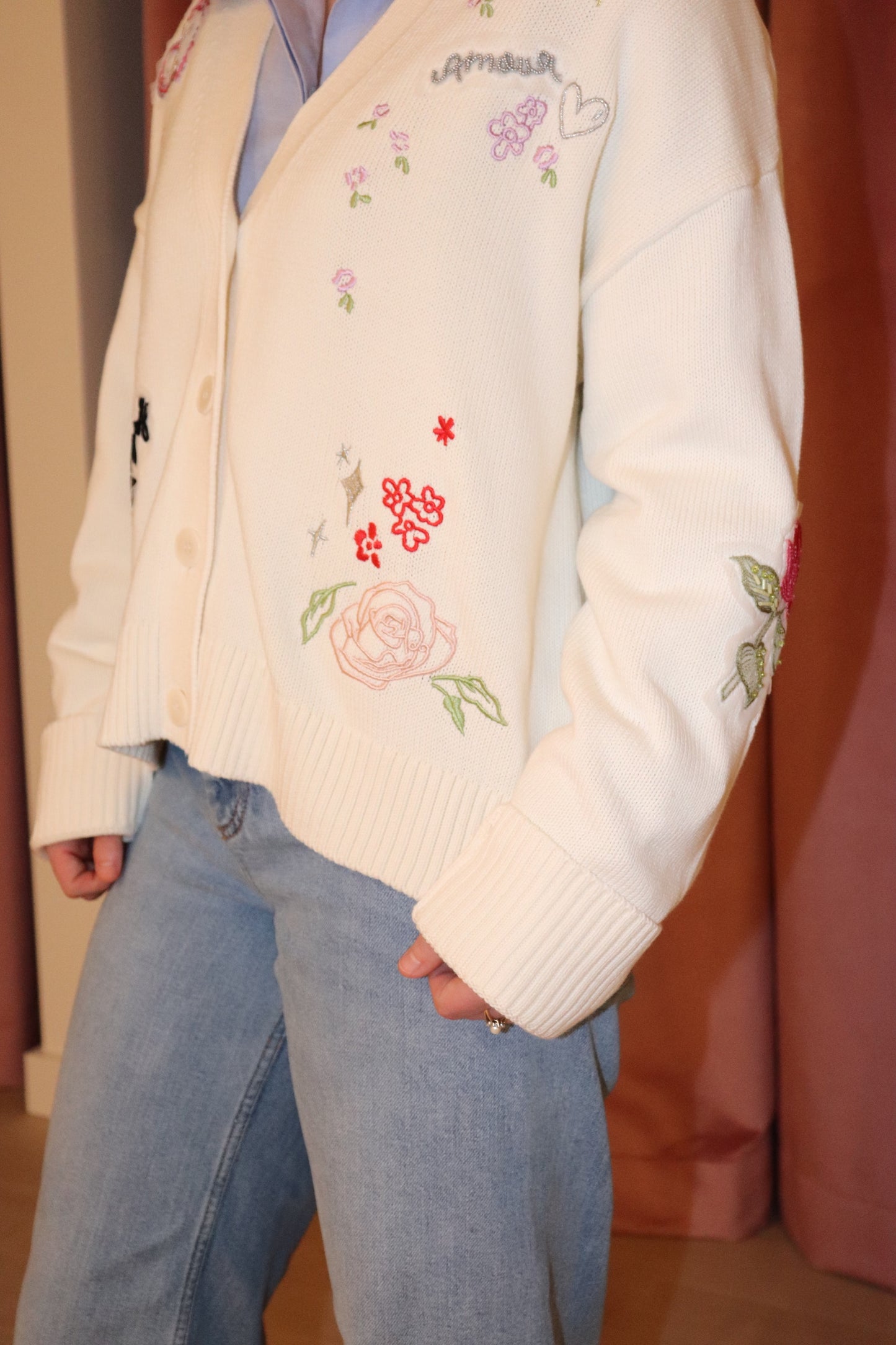 Cinq a Sept daydream doodles nyla cardigan