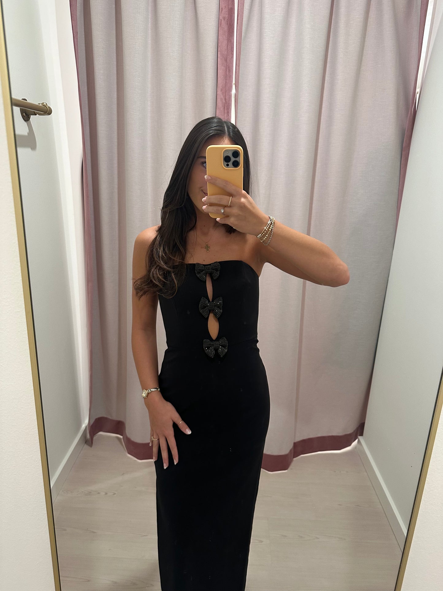 Liv Foster Stretch Crepe Column Gown
