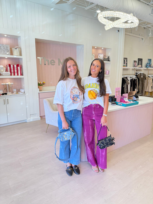 Ganni PURPLE OVERDYED MARRI JEANS